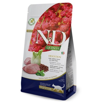Natural and delicious quinoa dry Digestion Lamb Adult 300g